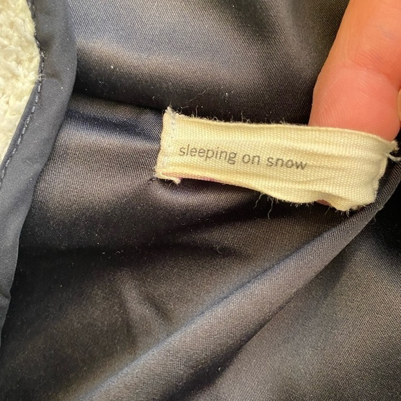 Anthropologie Red and Gray Sleeping on Snow Intarsia Wool Blend Jacket - Picture 6 of 12